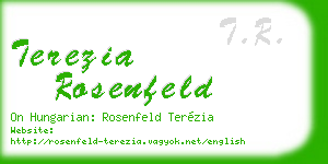 terezia rosenfeld business card