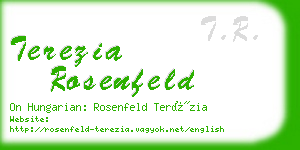 terezia rosenfeld business card